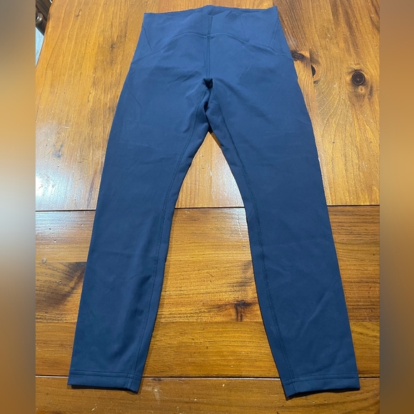 lululemon athletica Pants - LULULEMON Womens True Navy High Waisted Athletic Lounge Yoga Leggings Size 10